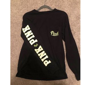 Vs pink long sleeve tee